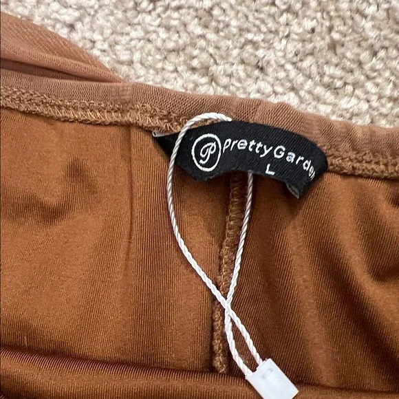 PRETTYGARDEN Summer Off Shoulder Ruched Mesh Cocktail Bodycon Mini Dress Large - Picture 8 of 13